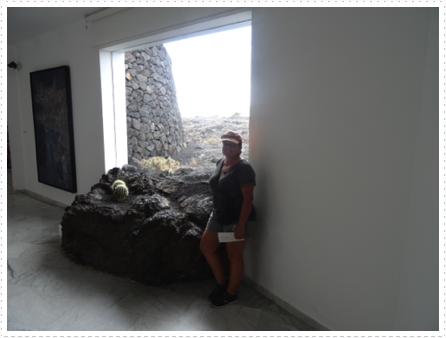 The house incorporated the lava rock The house incorporated the lava rock